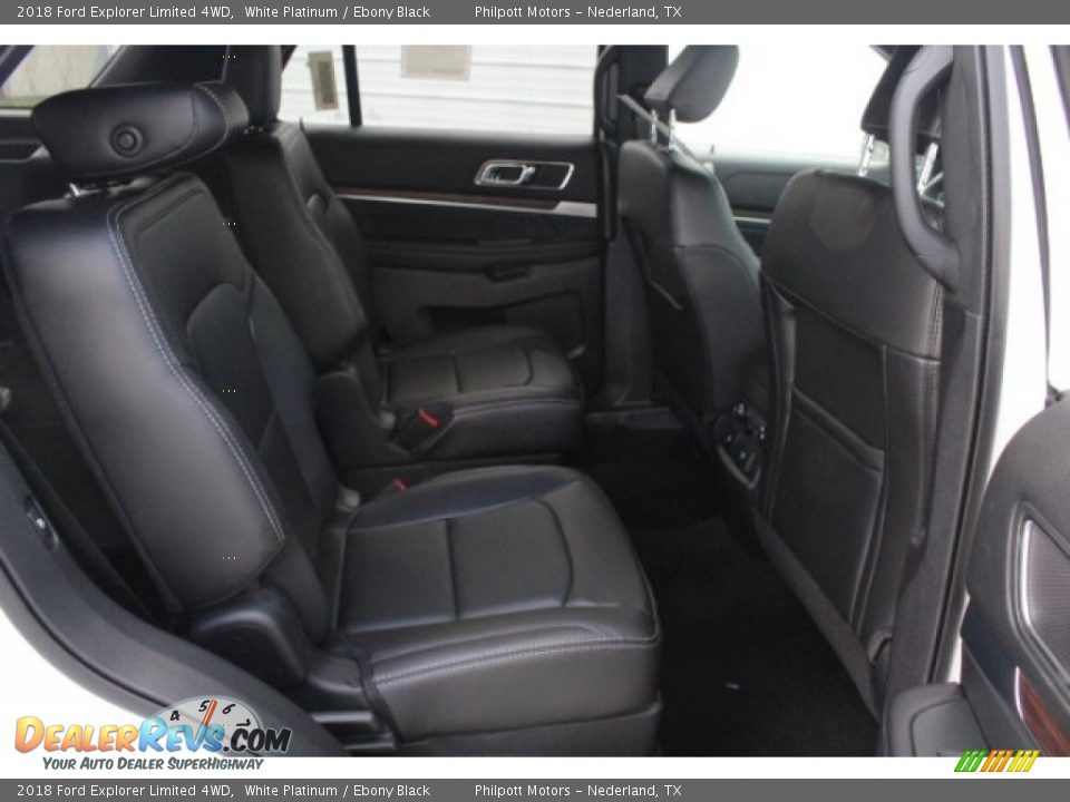 2018 Ford Explorer Limited 4WD White Platinum / Ebony Black Photo #32