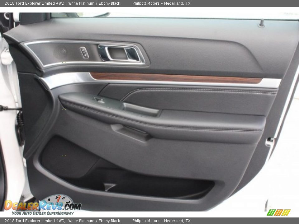 2018 Ford Explorer Limited 4WD White Platinum / Ebony Black Photo #33
