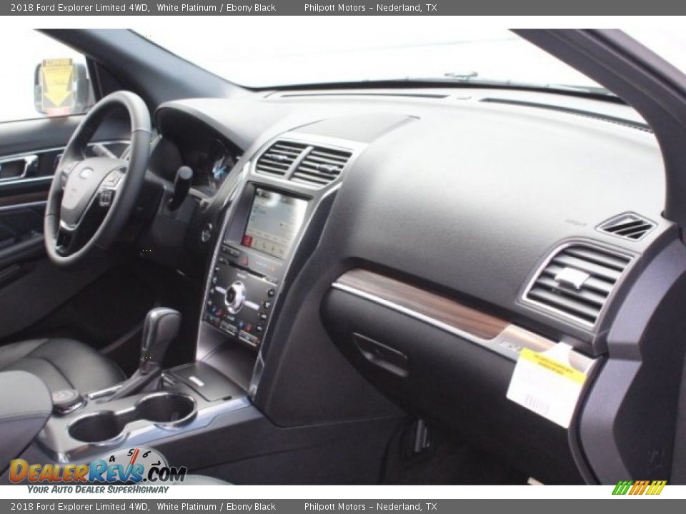 2018 Ford Explorer Limited 4WD White Platinum / Ebony Black Photo #34
