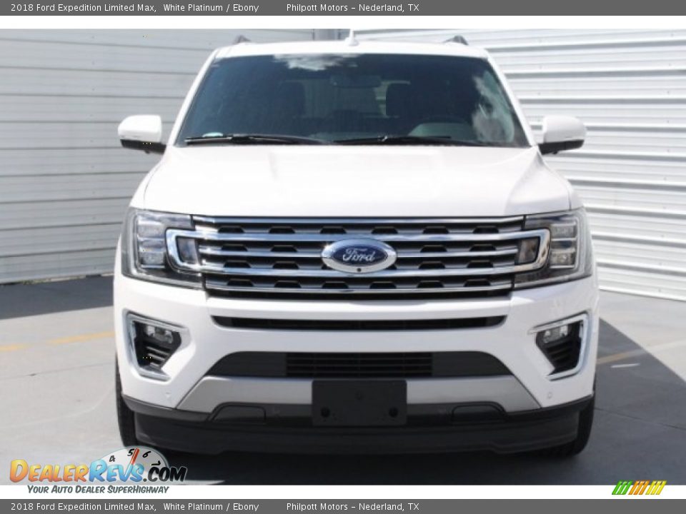 2018 Ford Expedition Limited Max White Platinum / Ebony Photo #2