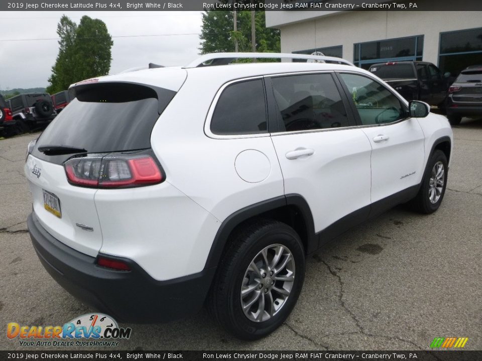 2019 Jeep Cherokee Latitude Plus 4x4 Bright White / Black Photo #5