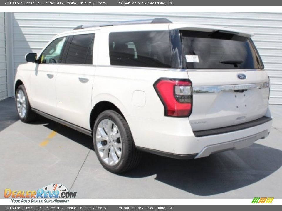 2018 Ford Expedition Limited Max White Platinum / Ebony Photo #7