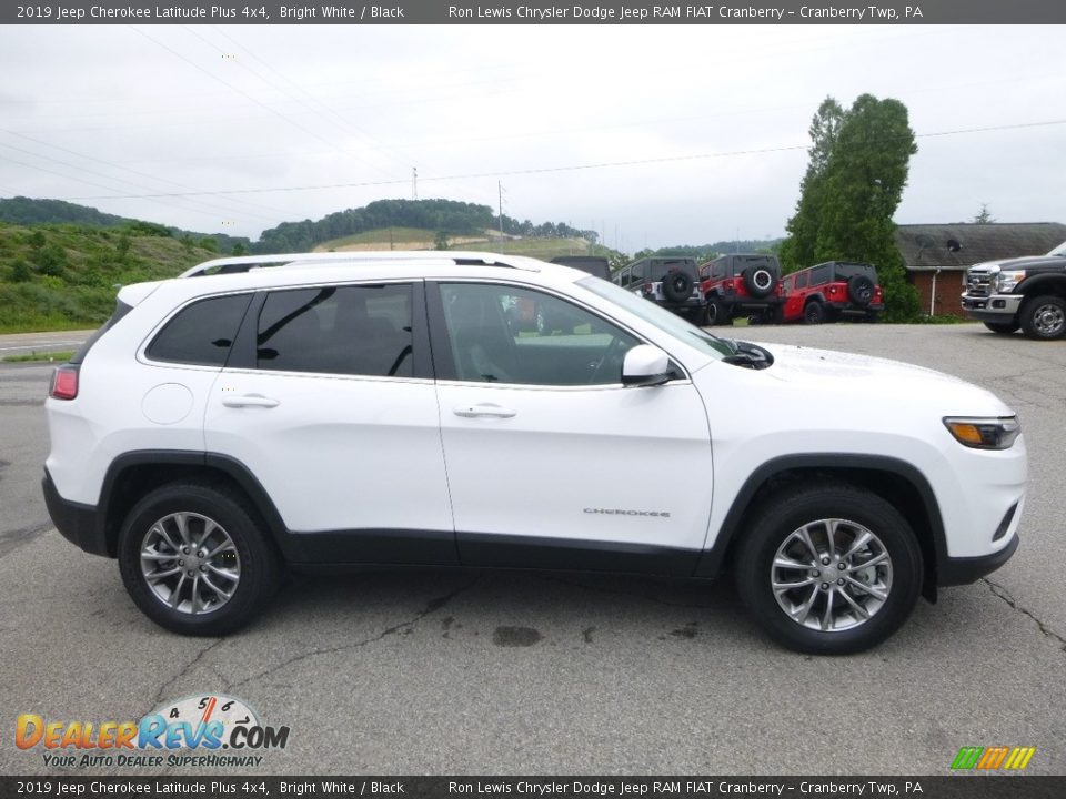 2019 Jeep Cherokee Latitude Plus 4x4 Bright White / Black Photo #6