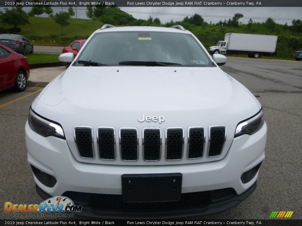 2019 Jeep Cherokee Latitude Plus 4x4 Bright White / Black Photo #8