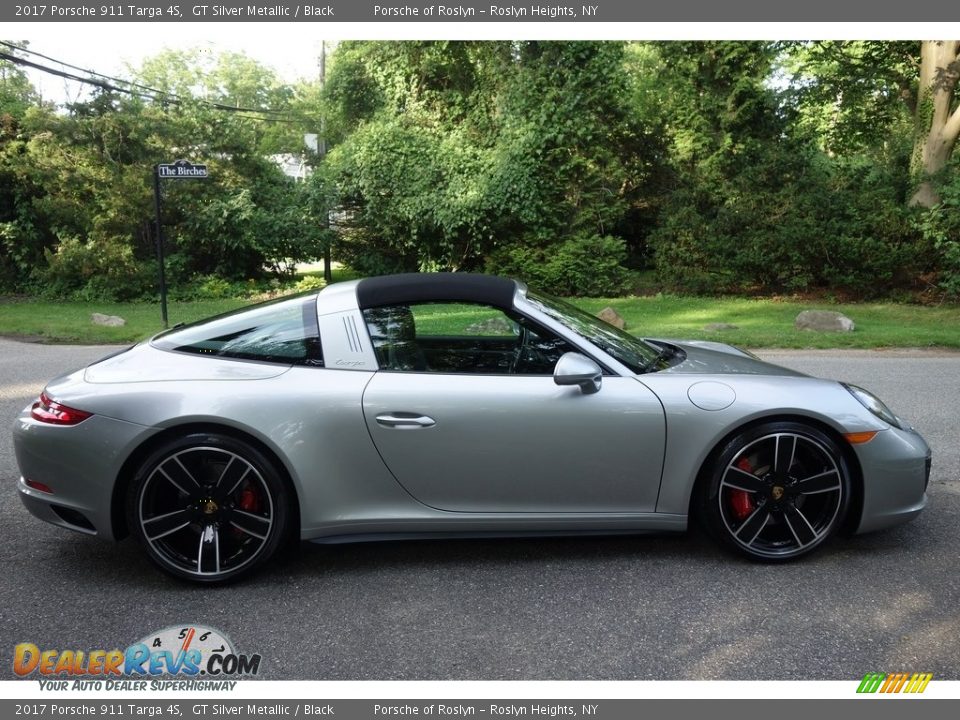 2017 Porsche 911 Targa 4S GT Silver Metallic / Black Photo #7