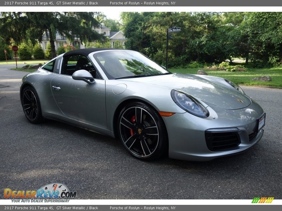 2017 Porsche 911 Targa 4S GT Silver Metallic / Black Photo #8