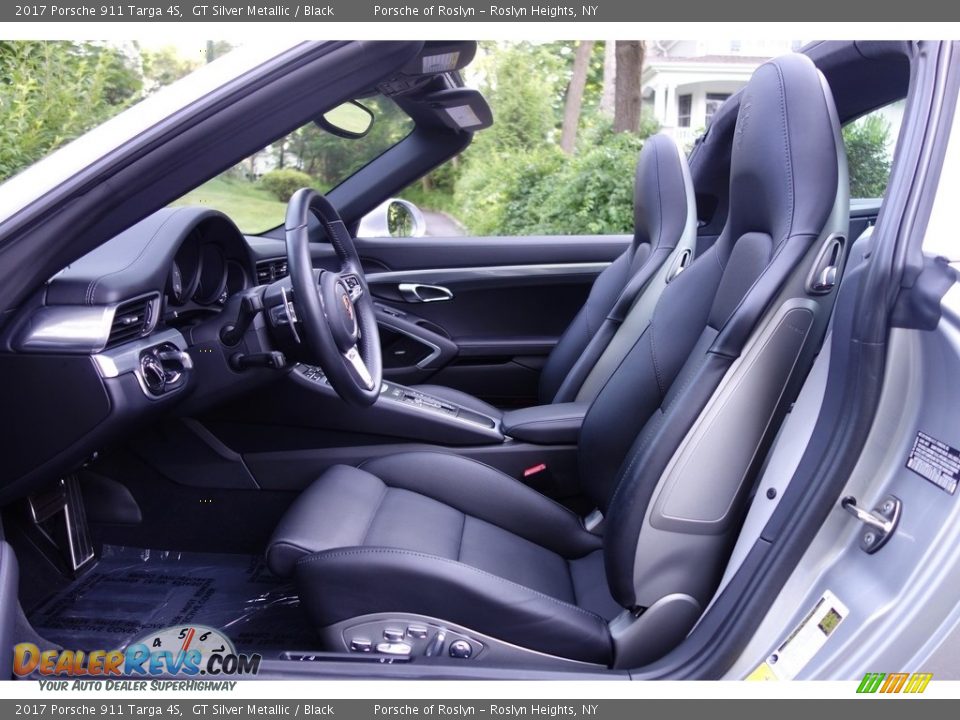 2017 Porsche 911 Targa 4S GT Silver Metallic / Black Photo #12