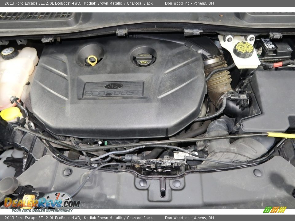 2013 Ford Escape SEL 2.0L EcoBoost 4WD Kodiak Brown Metallic / Charcoal Black Photo #27