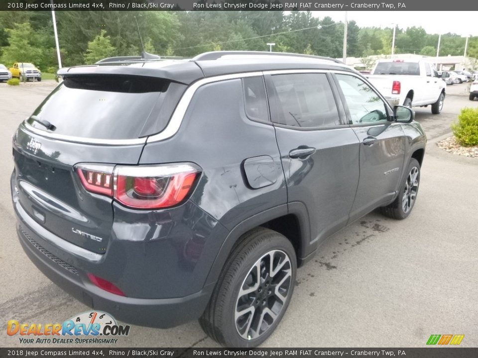 2018 Jeep Compass Limited 4x4 Rhino / Black/Ski Gray Photo #5
