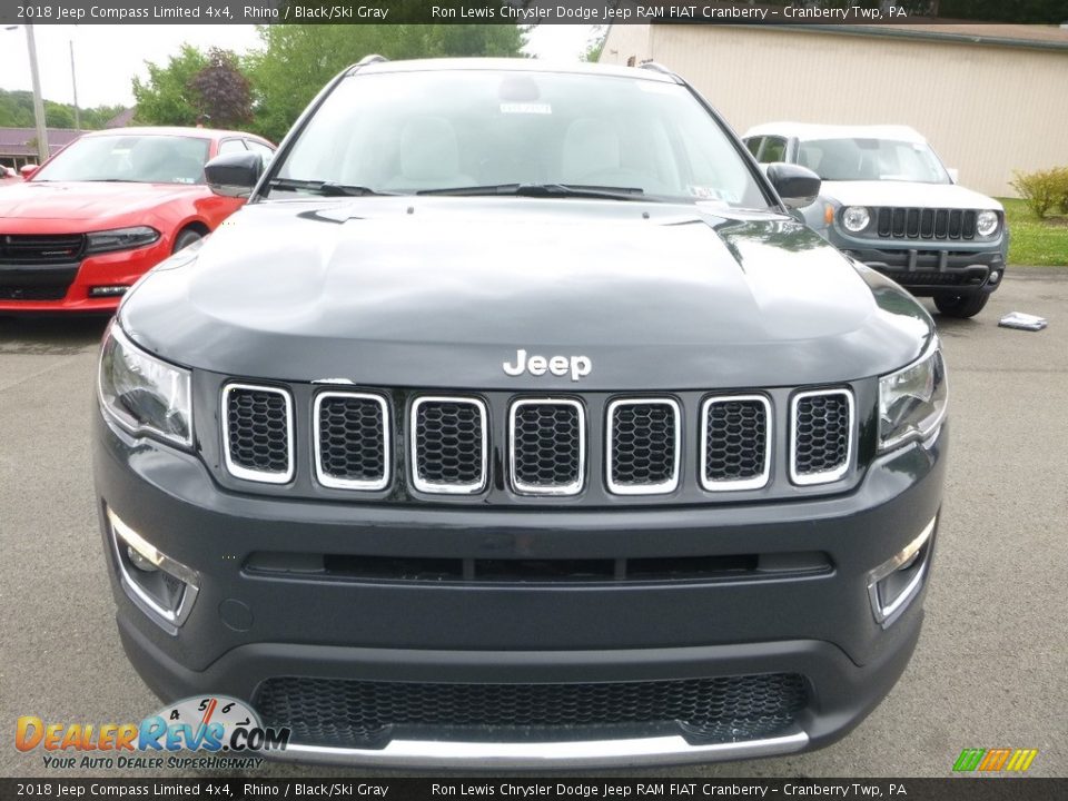2018 Jeep Compass Limited 4x4 Rhino / Black/Ski Gray Photo #8