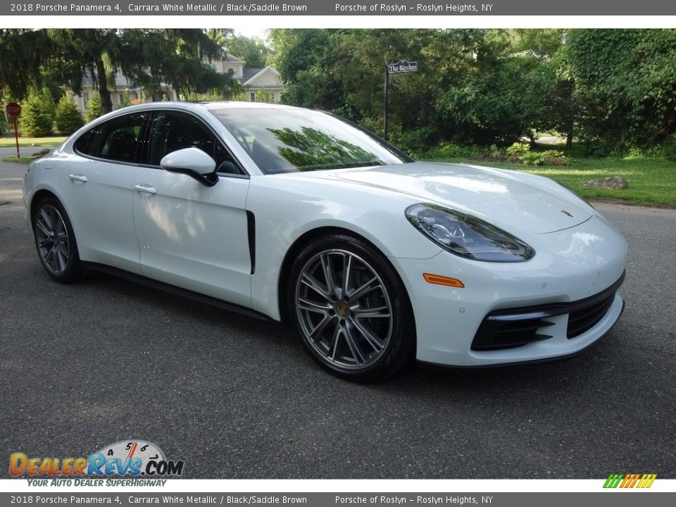 Front 3/4 View of 2018 Porsche Panamera 4 Photo #8