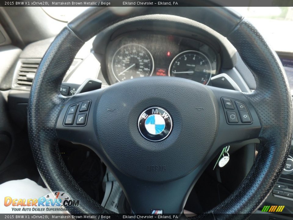 2015 BMW X1 xDrive28i Marrakesh Brown Metallic / Beige Photo #22