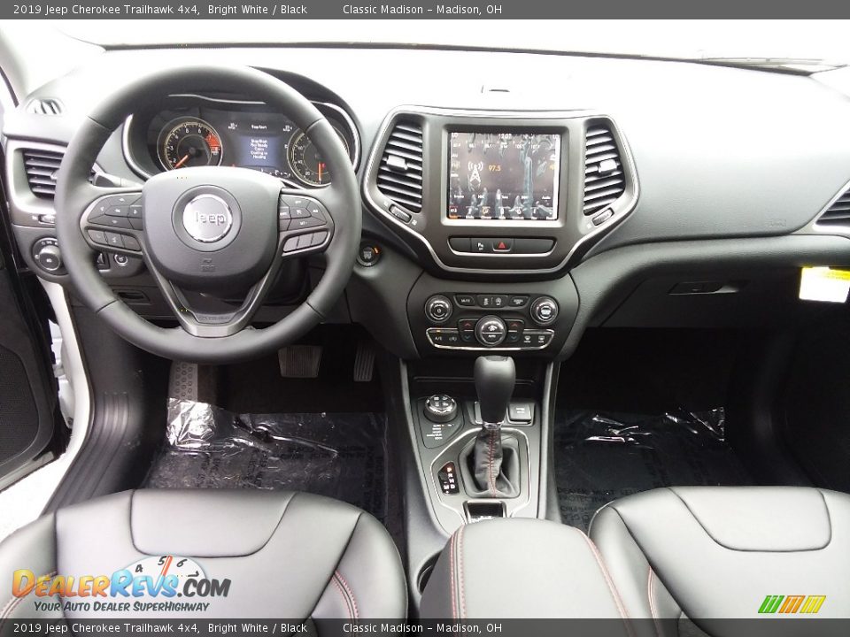 2019 Jeep Cherokee Trailhawk 4x4 Bright White / Black Photo #5