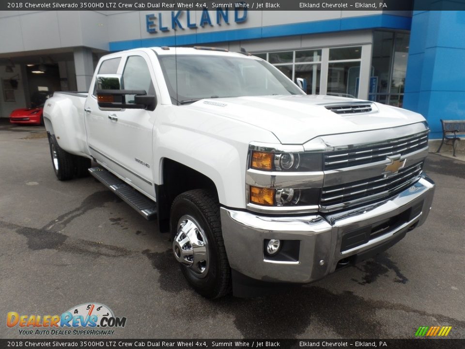 2018 Chevrolet Silverado 3500HD LTZ Crew Cab Dual Rear Wheel 4x4 Summit White / Jet Black Photo #1