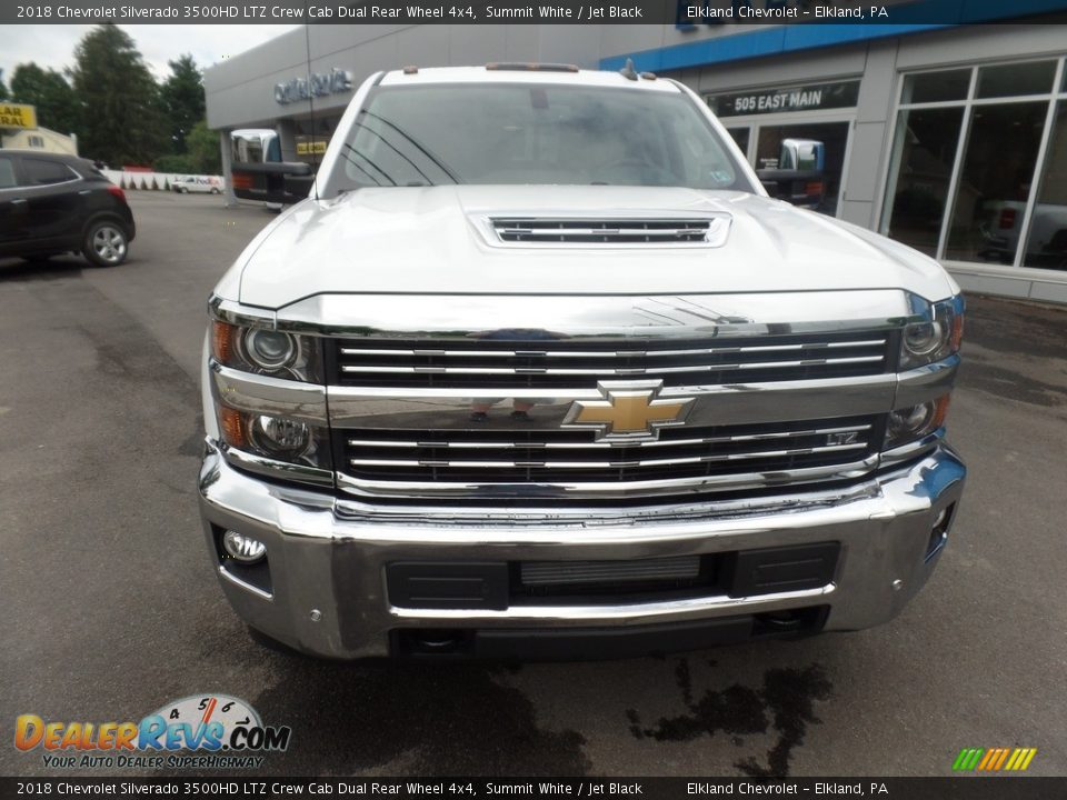 2018 Chevrolet Silverado 3500HD LTZ Crew Cab Dual Rear Wheel 4x4 Summit White / Jet Black Photo #2