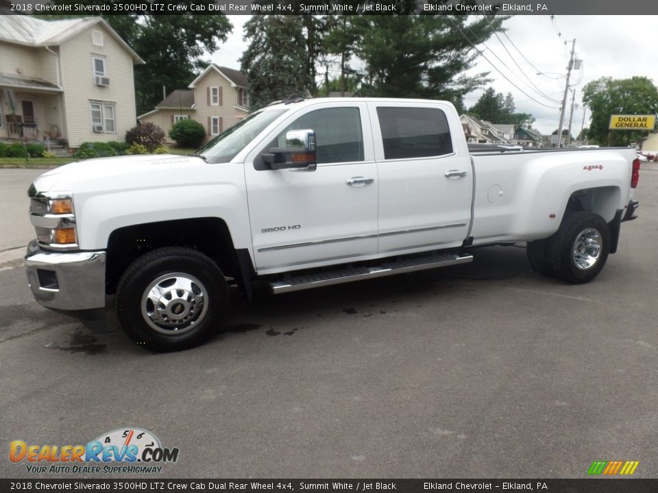 2018 Chevrolet Silverado 3500HD LTZ Crew Cab Dual Rear Wheel 4x4 Summit White / Jet Black Photo #4