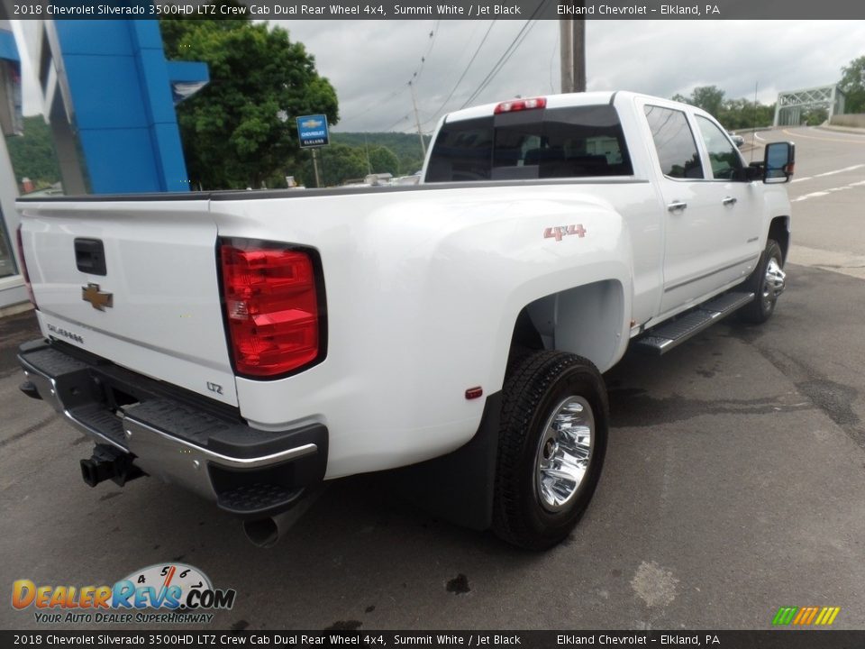 2018 Chevrolet Silverado 3500HD LTZ Crew Cab Dual Rear Wheel 4x4 Summit White / Jet Black Photo #8
