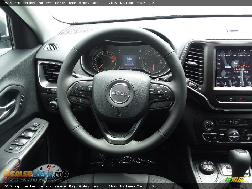 2019 Jeep Cherokee Trailhawk Elite 4x4 Bright White / Black Photo #8
