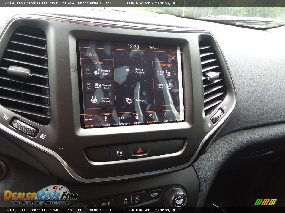 2019 Jeep Cherokee Trailhawk Elite 4x4 Bright White / Black Photo #10