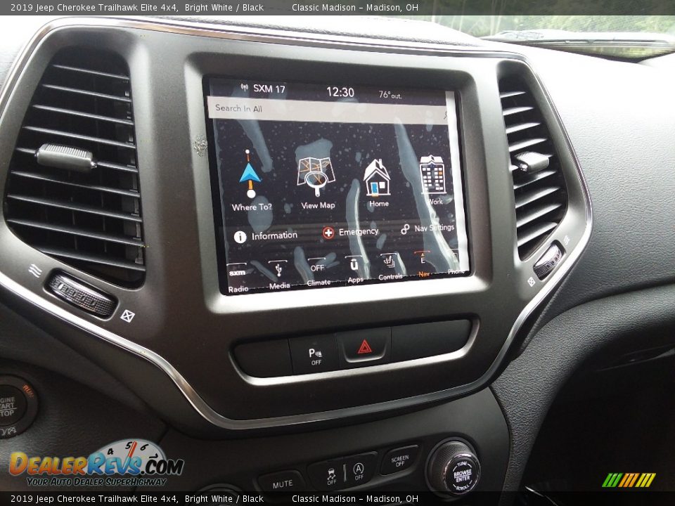 2019 Jeep Cherokee Trailhawk Elite 4x4 Bright White / Black Photo #11