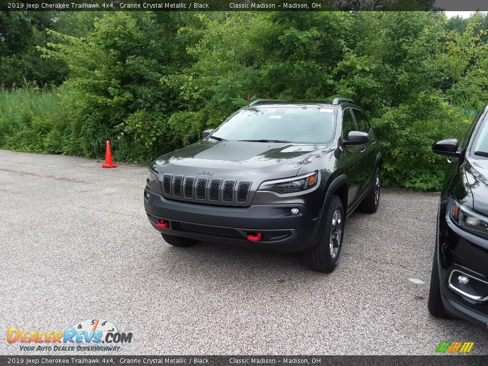 2019 Jeep Cherokee Trailhawk 4x4 Granite Crystal Metallic / Black Photo #1