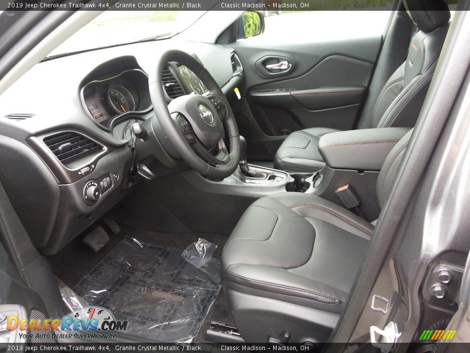 2019 Jeep Cherokee Trailhawk 4x4 Granite Crystal Metallic / Black Photo #5