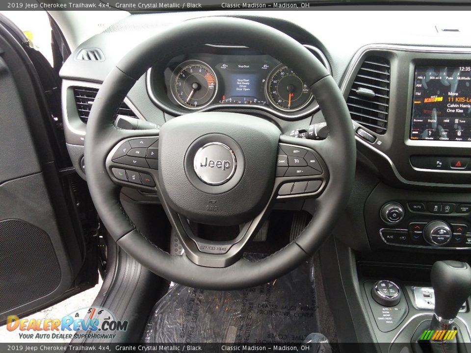 2019 Jeep Cherokee Trailhawk 4x4 Granite Crystal Metallic / Black Photo #9
