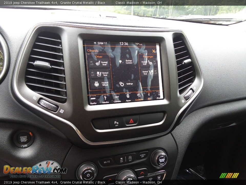 2019 Jeep Cherokee Trailhawk 4x4 Granite Crystal Metallic / Black Photo #15