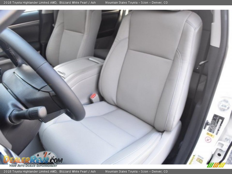 2018 Toyota Highlander Limited AWD Blizzard White Pearl / Ash Photo #7