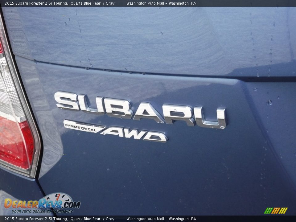 2015 Subaru Forester 2.5i Touring Quartz Blue Pearl / Gray Photo #9