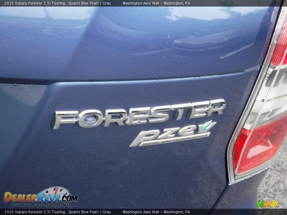 2015 Subaru Forester 2.5i Touring Quartz Blue Pearl / Gray Photo #10