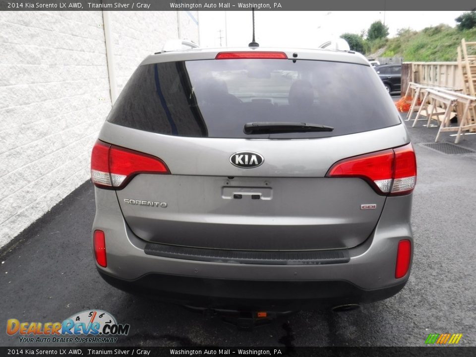 2014 Kia Sorento LX AWD Titanium Silver / Gray Photo #7