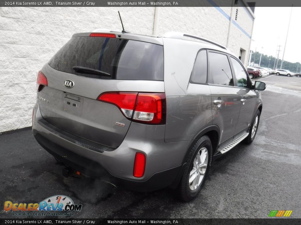 2014 Kia Sorento LX AWD Titanium Silver / Gray Photo #8