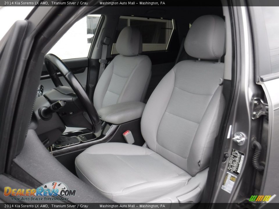 2014 Kia Sorento LX AWD Titanium Silver / Gray Photo #12
