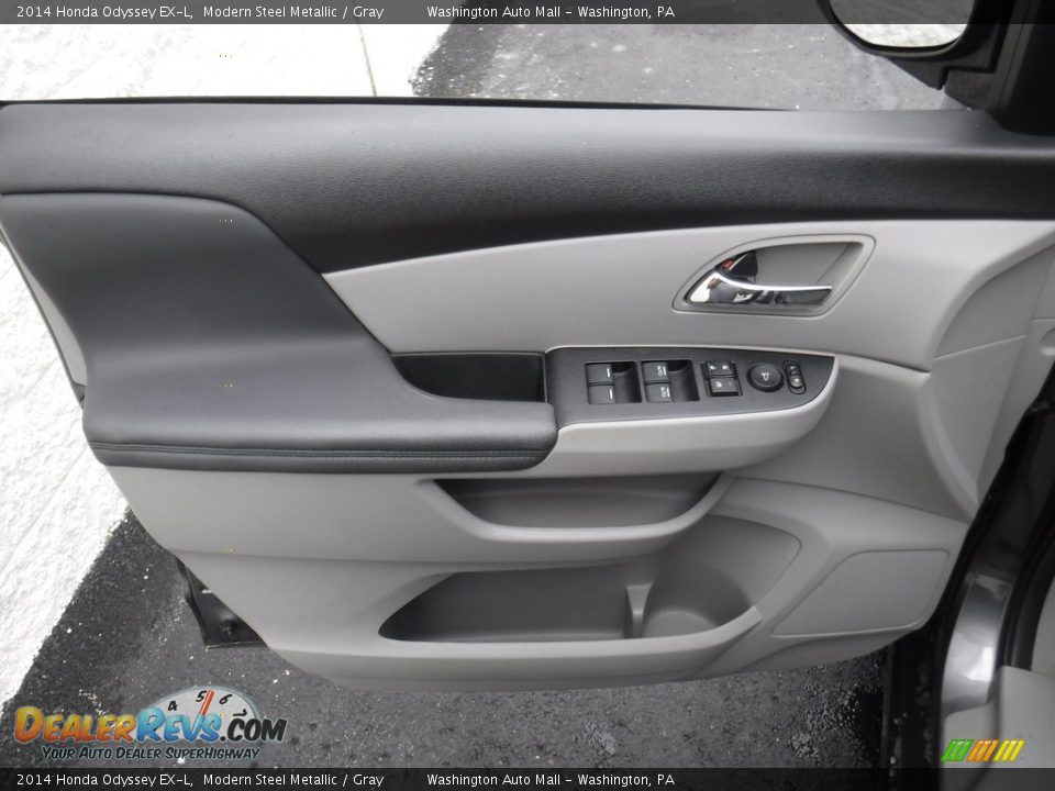 2014 Honda Odyssey EX-L Modern Steel Metallic / Gray Photo #12