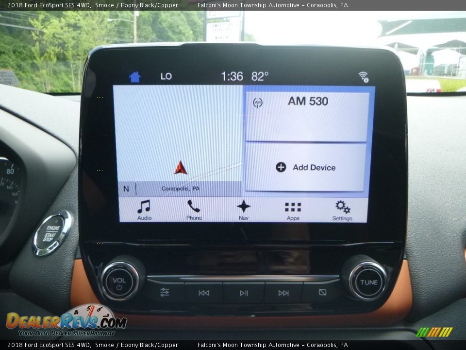 2018 Ford EcoSport SES 4WD Smoke / Ebony Black/Copper Photo #14