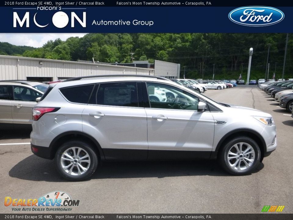 2018 Ford Escape SE 4WD Ingot Silver / Charcoal Black Photo #1