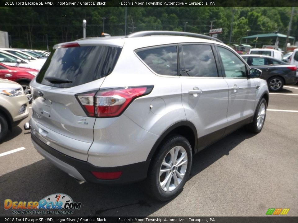 2018 Ford Escape SE 4WD Ingot Silver / Charcoal Black Photo #2