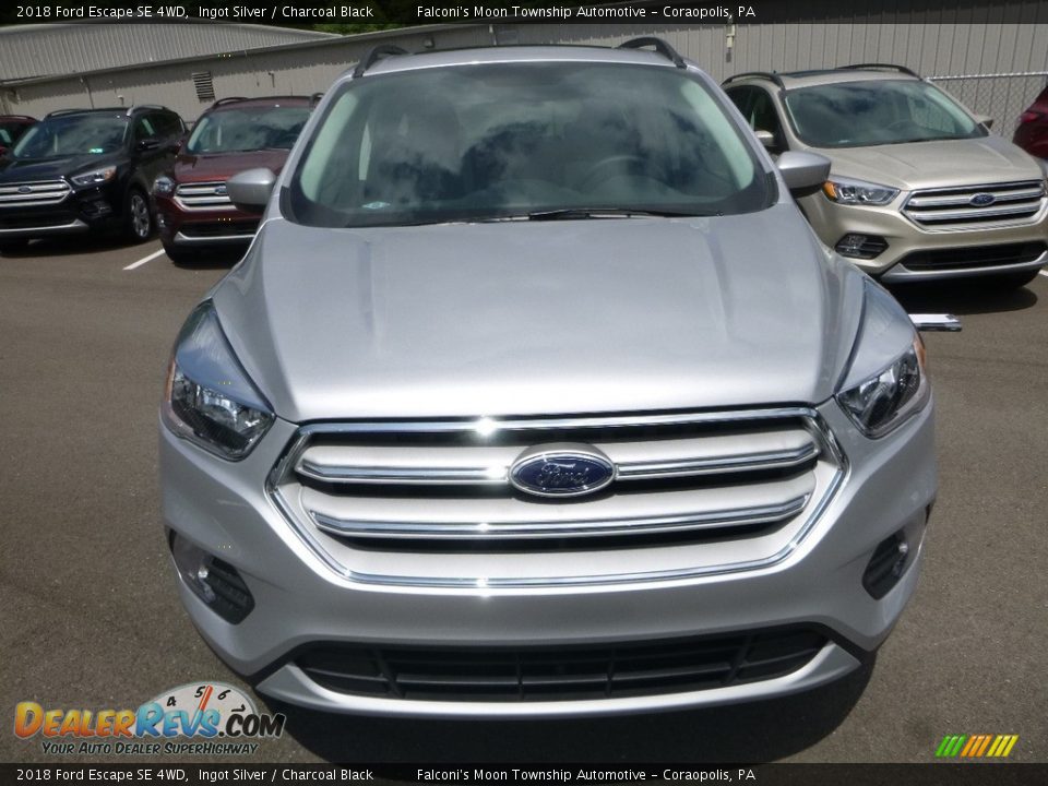 2018 Ford Escape SE 4WD Ingot Silver / Charcoal Black Photo #4