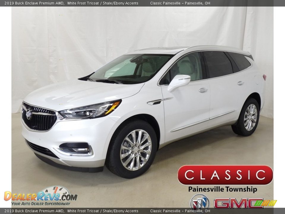 2019 Buick Enclave Premium AWD White Frost Tricoat / Shale/Ebony Accents Photo #1
