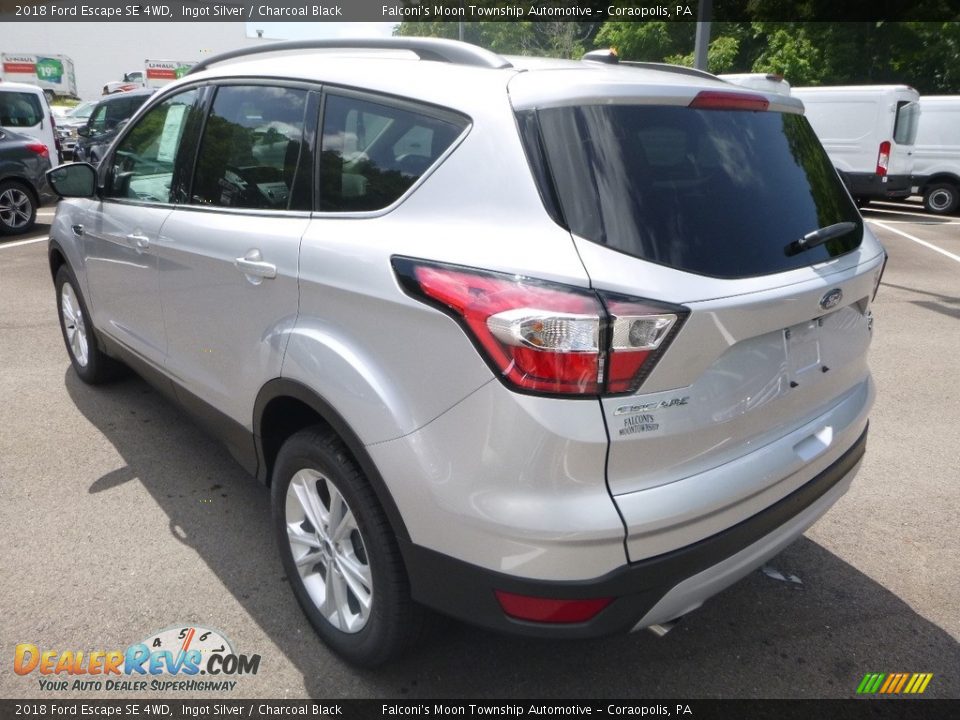 2018 Ford Escape SE 4WD Ingot Silver / Charcoal Black Photo #6