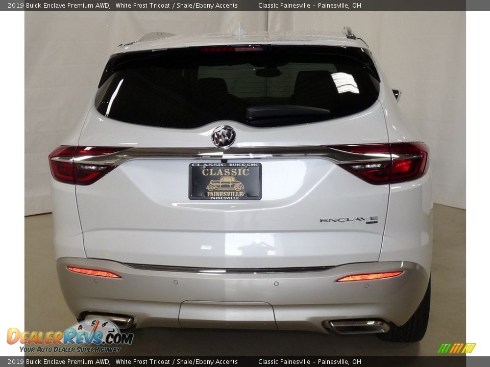 2019 Buick Enclave Premium AWD White Frost Tricoat / Shale/Ebony Accents Photo #3