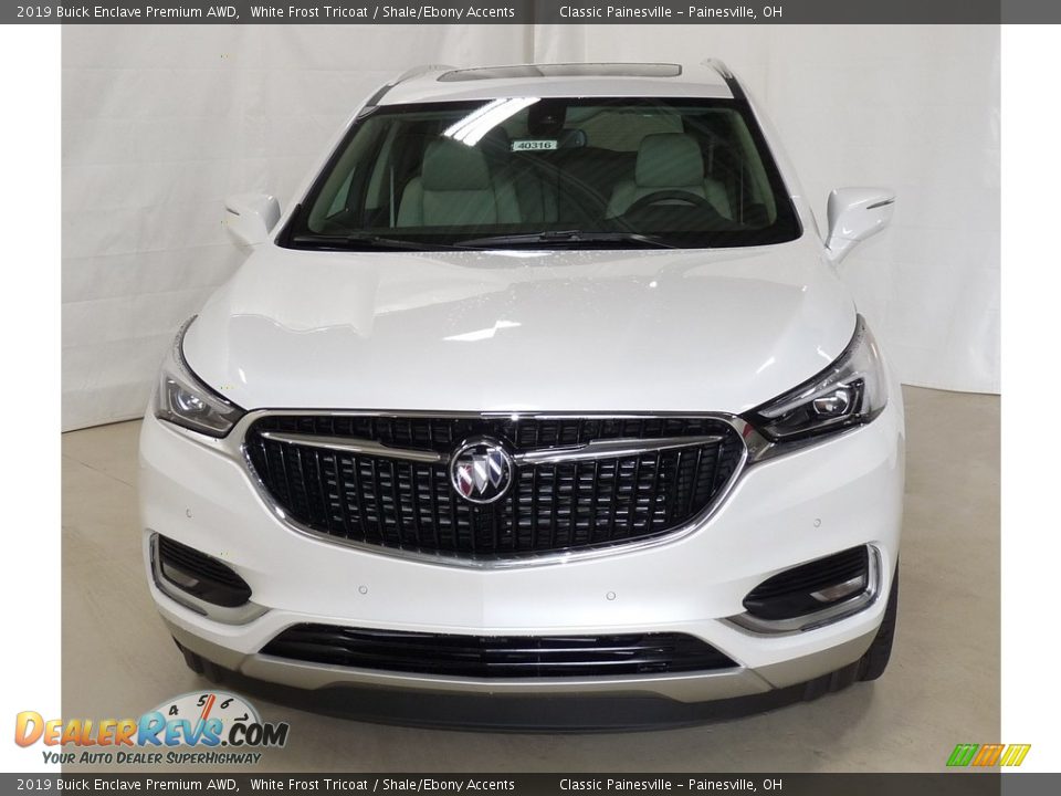 2019 Buick Enclave Premium AWD White Frost Tricoat / Shale/Ebony Accents Photo #4