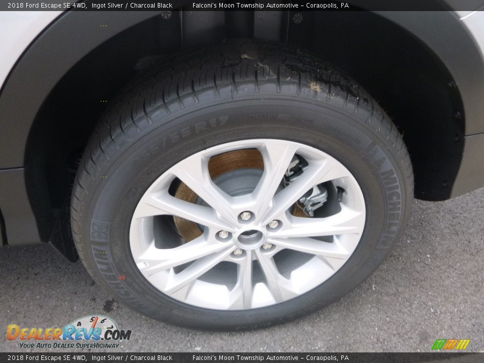 2018 Ford Escape SE 4WD Ingot Silver / Charcoal Black Photo #7