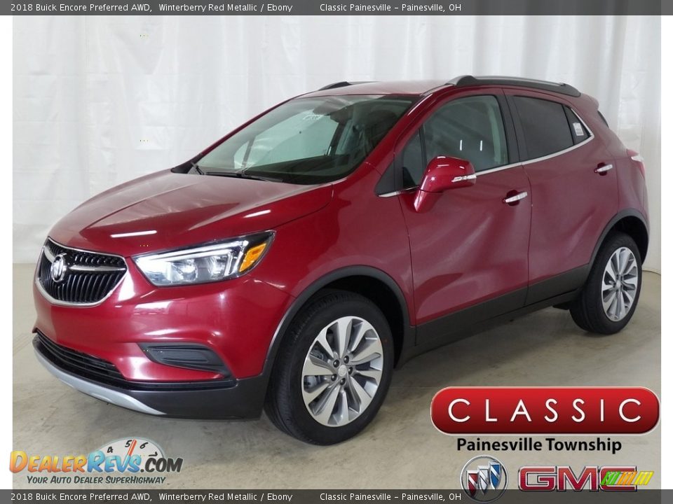 2018 Buick Encore Preferred AWD Winterberry Red Metallic / Ebony Photo #1