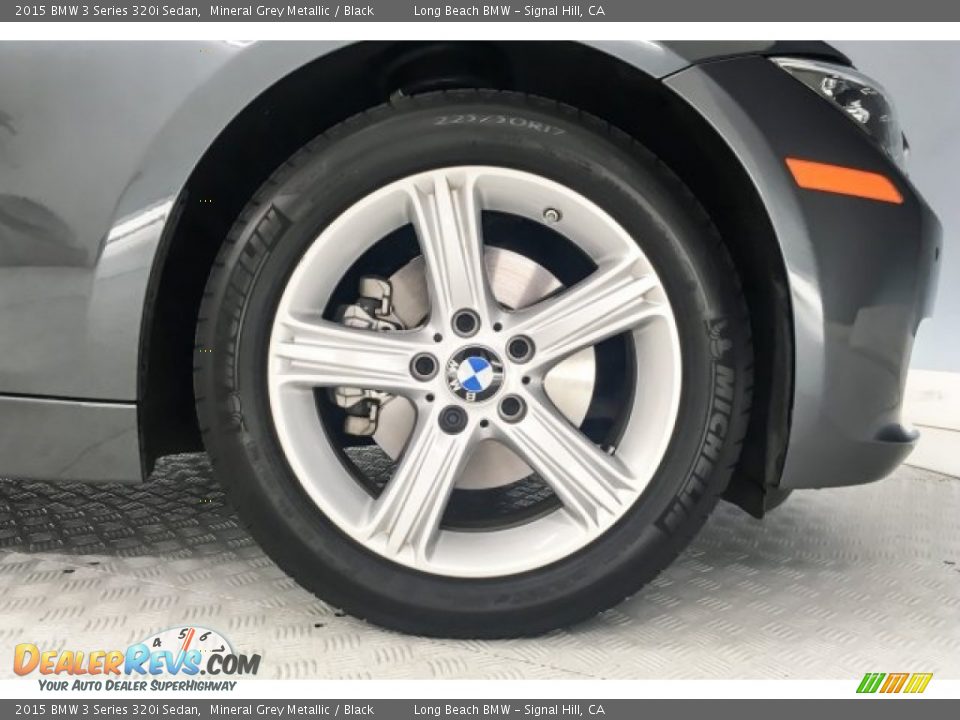 2015 BMW 3 Series 320i Sedan Mineral Grey Metallic / Black Photo #7