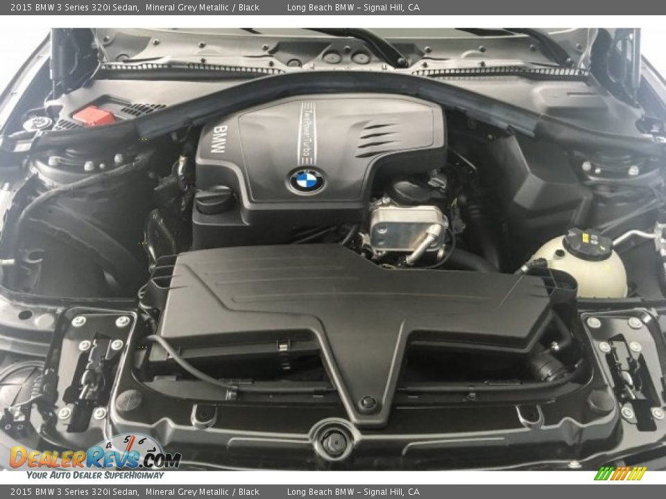 2015 BMW 3 Series 320i Sedan Mineral Grey Metallic / Black Photo #8