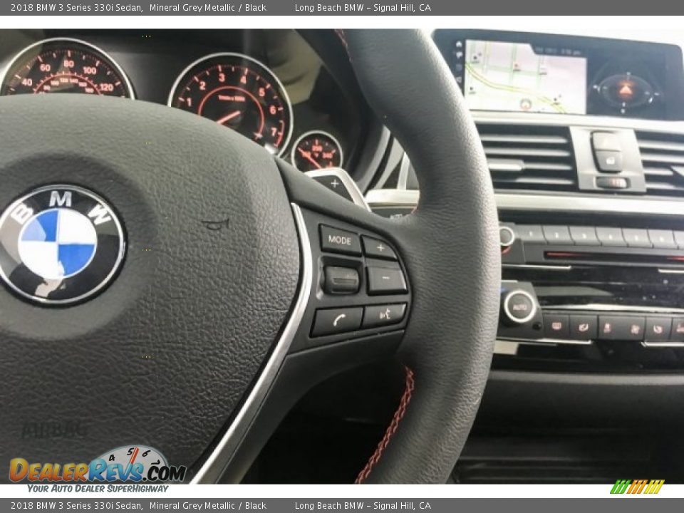 2018 BMW 3 Series 330i Sedan Mineral Grey Metallic / Black Photo #17