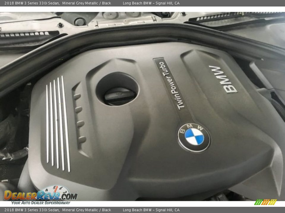 2018 BMW 3 Series 330i Sedan Mineral Grey Metallic / Black Photo #28