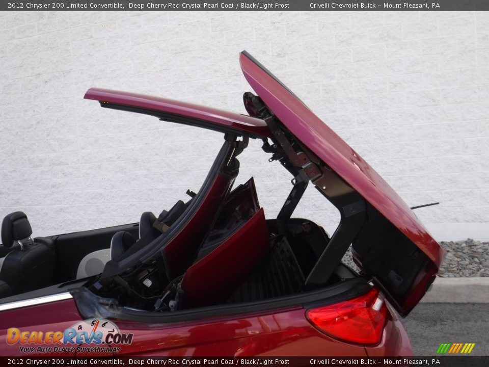 2012 Chrysler 200 Limited Convertible Deep Cherry Red Crystal Pearl Coat / Black/Light Frost Photo #3